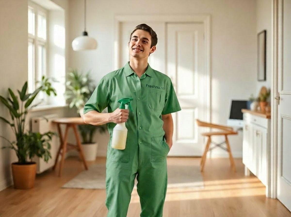 Person som vurderer om renholdsarbeid passer